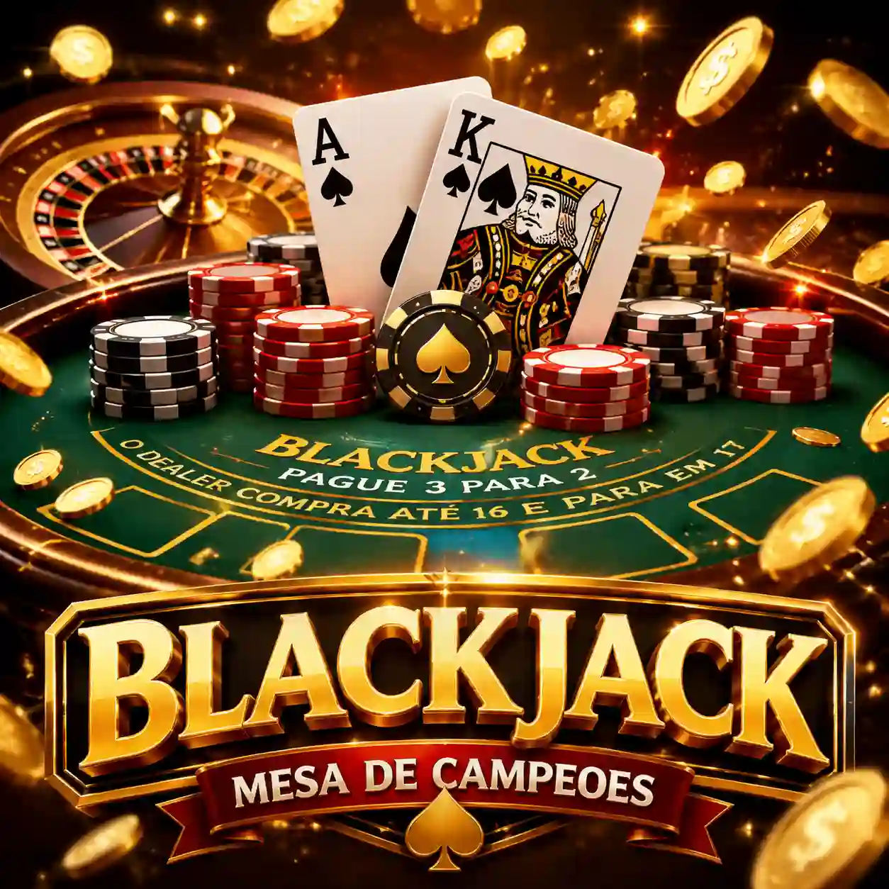 Card de mesa de blackjack clássico no catálogo da zz2.com