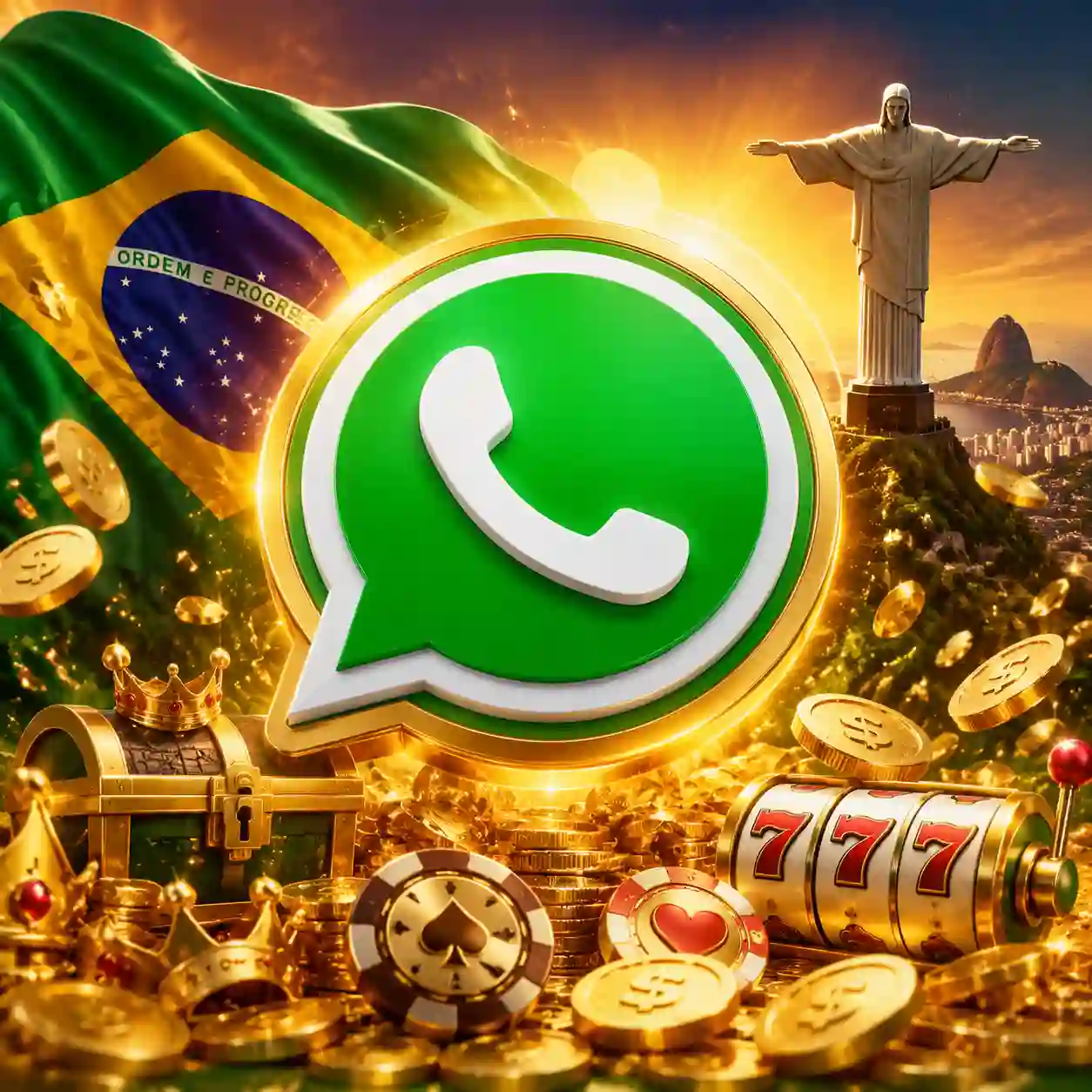 Ícone de WhatsApp como canal alternativo de contato