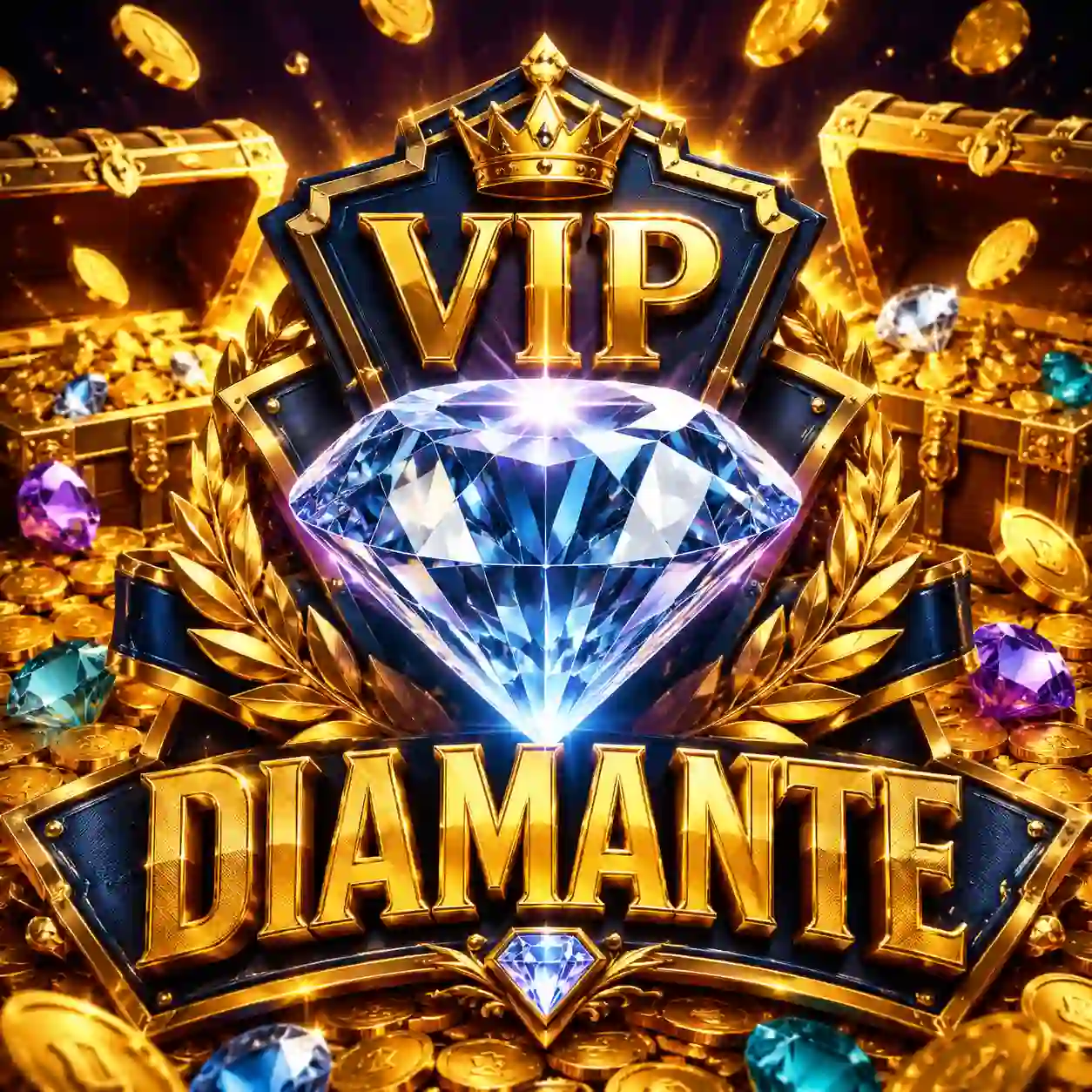 Selo do nível VIP Platina no clube de fidelidade